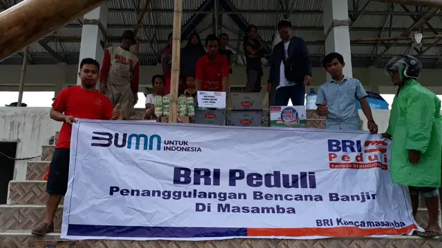 Bantu Korban Banjir Bandang Masamba, BRI Buka Posko Tanggap Darurat
