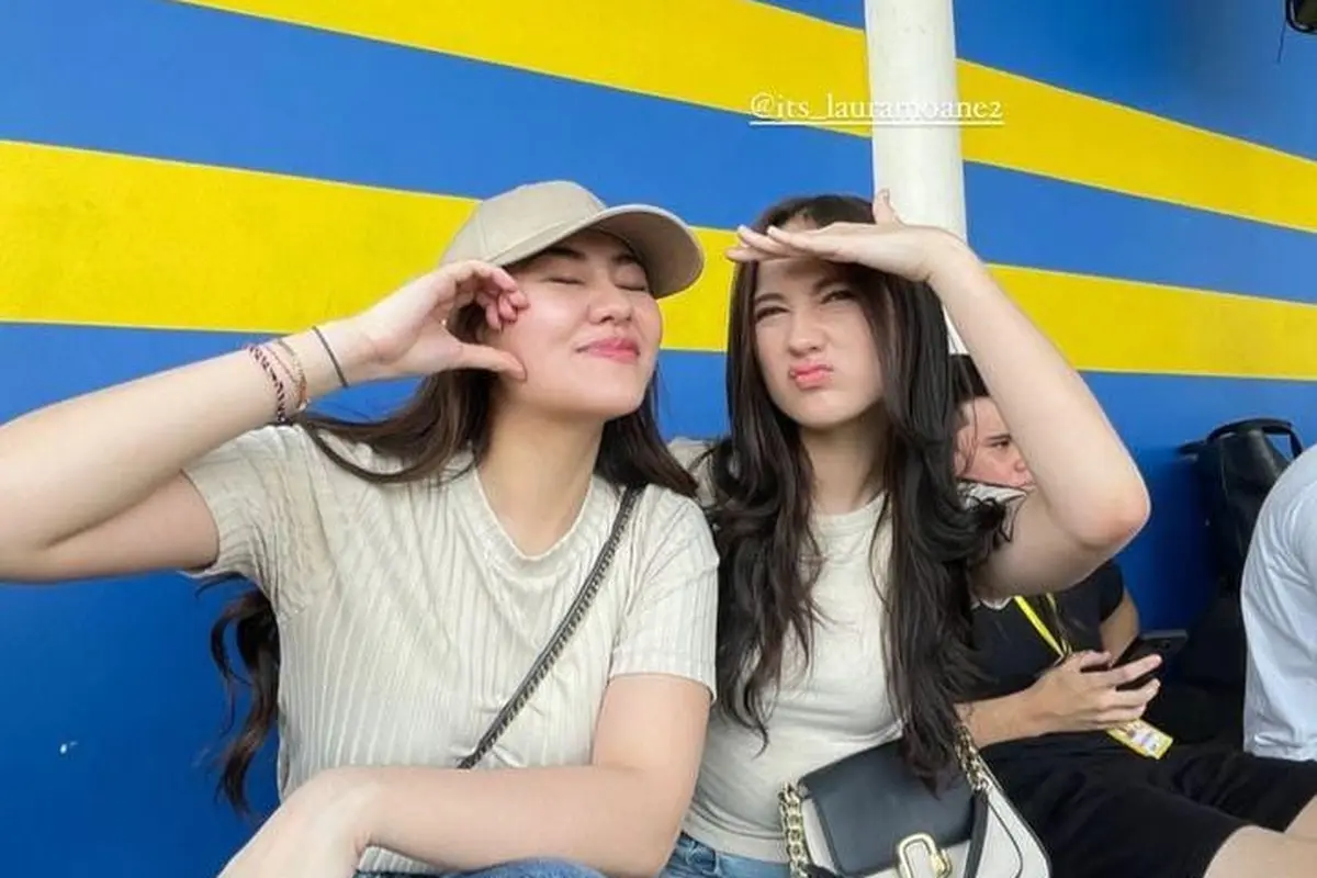 Aaliyah Masaid dan Laura Moane hadir menjadi penonton di Celebrity Trofeo Cup 2023