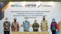 BPKH dan Pertamina Tanda Tangani Nota Kesepahaman Potensi Investasi.