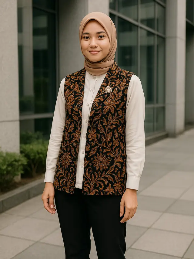 Outer Batik untuk Kantor (Foto: ChatGPT)