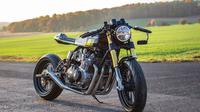 Suzuki GS1000 1978 hasil modifikasi RF-Biketech tampil segar dengan gaya cafe racer modern yang elegan (Suzuki)