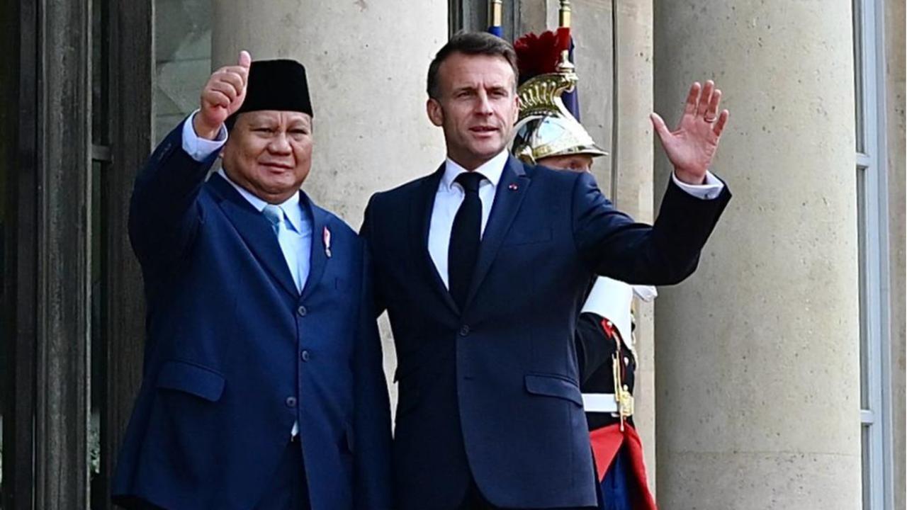 Presiden Prabowo dan Presiden Macron