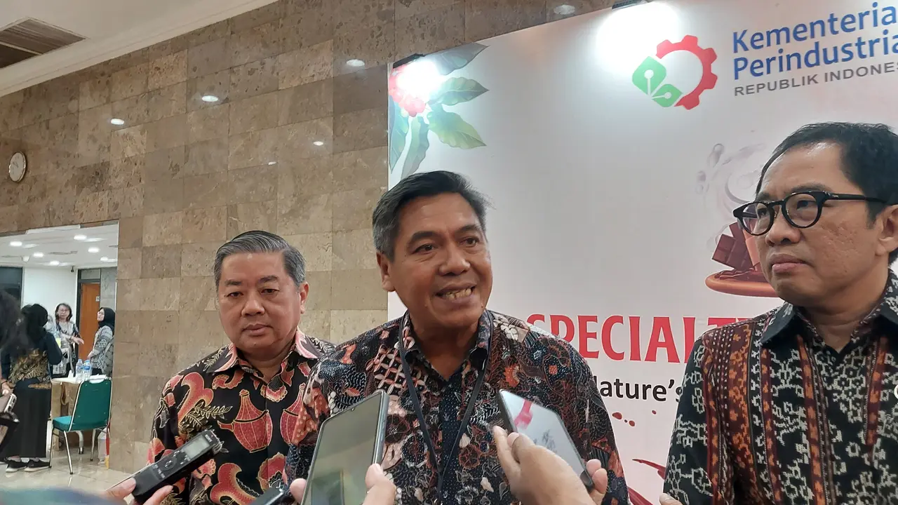 Direktur Jenderal Industri Agro Kemenperin, Putu Juli Ardika pembukaan pre-event Specialty Indonesia 2025, di Kantor Kemenperin, Jakarta, Kamis (3/7/2025). (Foto: Liputan6.com/Arief RH)
