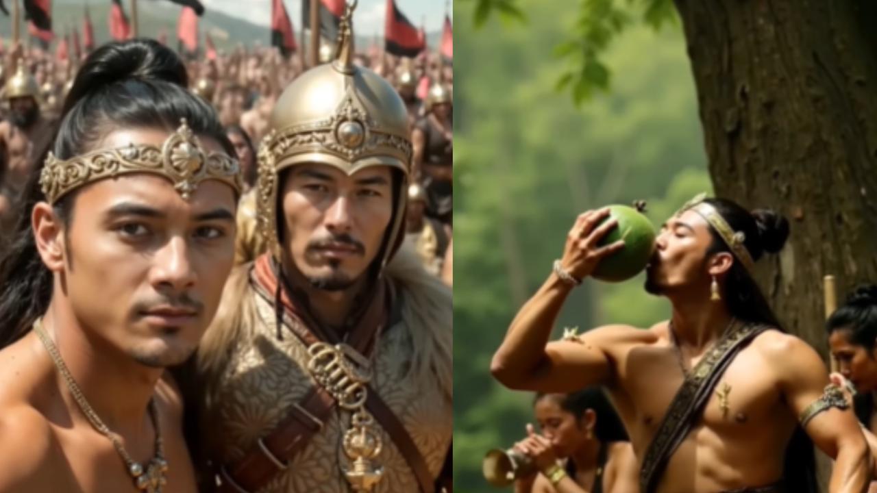 Dihidupkan lagi oleh AI, Potret Nyata Raden Wijaya Temukan Buah Maja Cikal Bakal Nama Majapahit & Perang Bareng Tentara Mongol