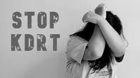 Stop kekerasan dalam rumah tangga (KDRT). (Liputan6.com/Rita Ayuningtyas)
