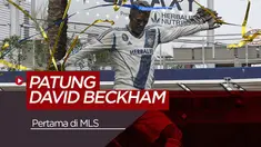 David Beckham Diabadikan LA Galaxy dalam Wujud Patung