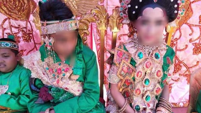 Pernikahan dini di Kota Parepare bikin heboh (Facebook/Fauzan)
