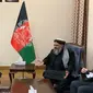 Mantan Wakil Presiden Jusuf Kalla (JK) bertemu Menteri Agama dan Haji Republik Islam Afghanistan, Mohammad Qasim Halimi di Istana Presiden Afganistan Char Chinar Palace di Kabul, Rabu (23/12/2020). (Ist)