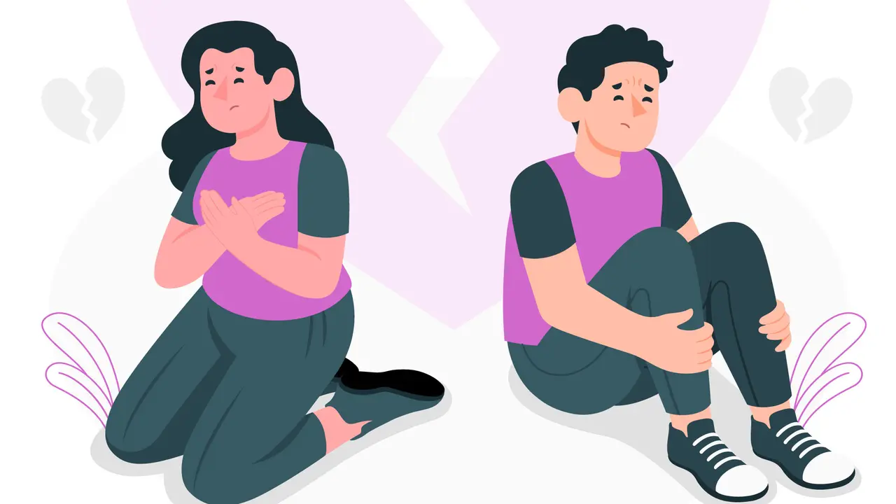 Ilustrasi kekasih pergi