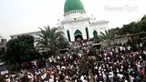 Lokasi tempat pemakaman KH Hasyim Muzadi di Pondok Pesantren Al Hikam Depok sebelum pemakamn sempat mengeluarkan sumber mata air