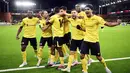 AS Roma harus menelan kekalahan di markas IF Elfsborg, Jumat (4/10/2024) dini hari WIB. Dalam laga matchday 2 League Phase Liga Europa 2024/2025 ini, Roma menyerah dengan skor 0-1. (Bjorn Larsson Rosvall/TT News Agency via AP)