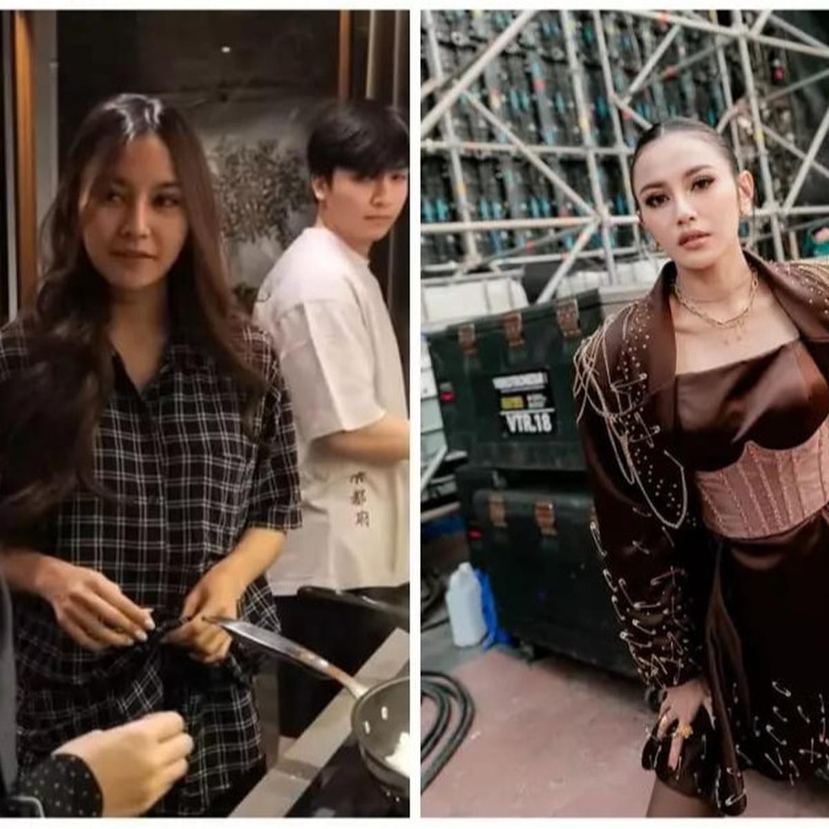 Perbandingan Wajah Bare Face vs Makeup Mahalini