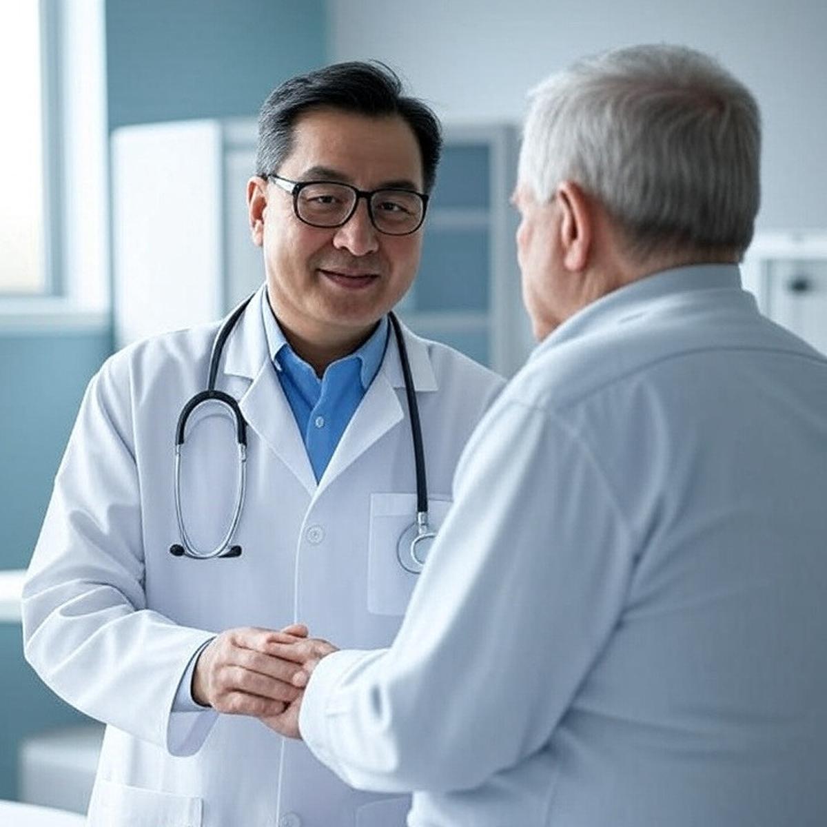 ilustrasi dokter dan pasien