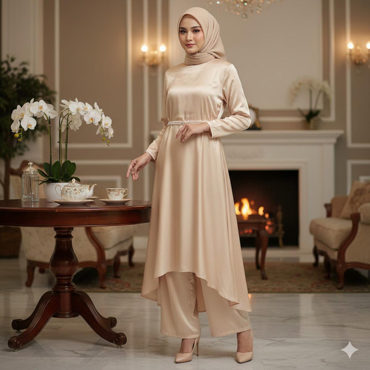 7 Model Baju Lebaran One Set Wanita 2026, Tampilan Elegan dan Stylish Tanpa Ribet