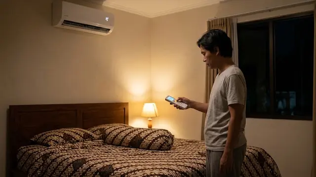Mengatur AC Saat Tidur Malam