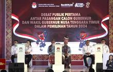 Debat Perdana Pilkada NTT: Ansy-Jane Tawarkan Progam NTT Menyala, Melki-Johni NTT Sehat dan Simon Andre NTT Siaga