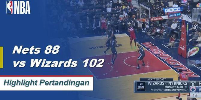 Cuplikan Pertandingan NBA : Nets 88 vs Wizards 102