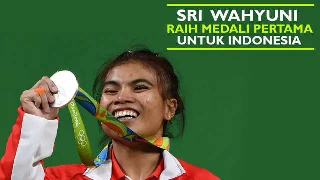 Sri Wahyuni Agustiani berhasil raih medali perak untuk Indonesia pada final angkat besi kelas 48 kg Olimpiade Rio 2016, Minggu (7/8/2016).