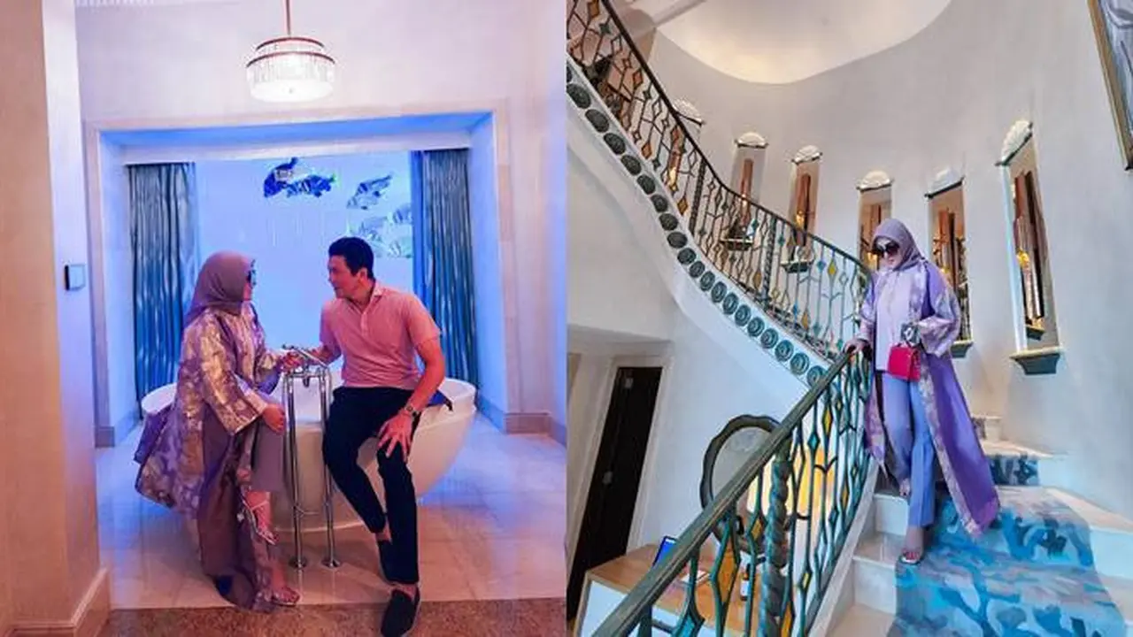 7 Potret Syahrini Liburan ke Dubai, Kamar Hotelnya di Bawah Laut