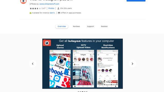 Web for Instagram plus DM