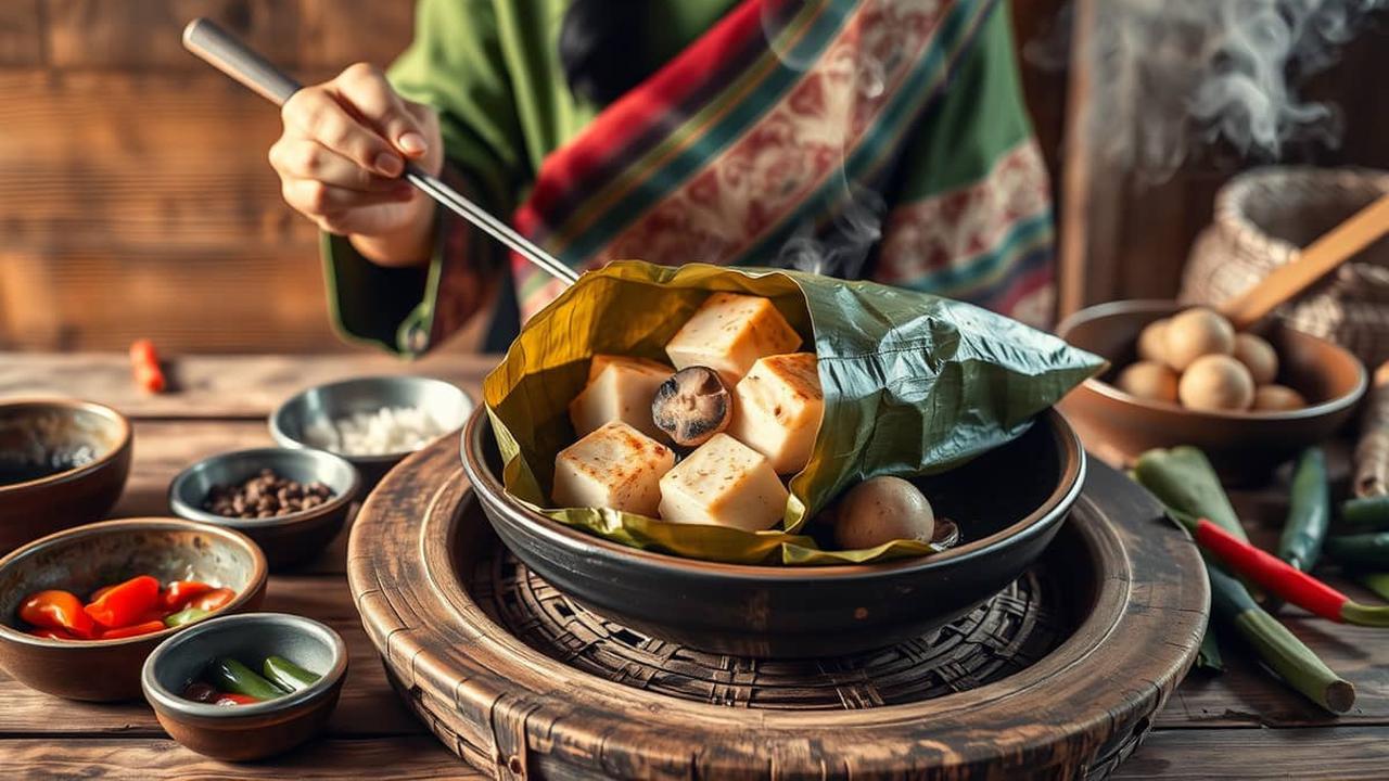 resep pepes tahu jamur