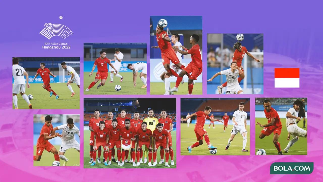 Kolase - Foto Timnas U-24 Di Asian Games 2022