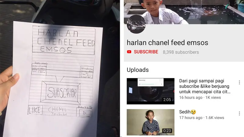 Harlan Bagikan Selebaran Promosi Channel Youtube Demi Naikkan Haji Orangtua