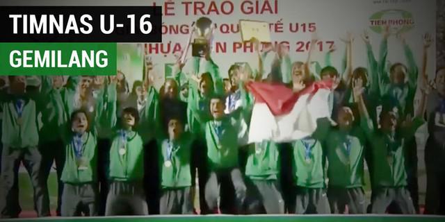 VIDEO: Momen Timnas Indonesia U-16 Sabet Banyak Penghargaan Turnamen di Vietnam
