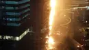 Kebakaran melanda hampir seluruh lantai di Gedung Neo Soho, Jakarta Barat, Rabu (9/11). (Istimewa)