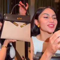 Ariel Tatum Bocorkan Isi Tas Saat Pergi ke Roterdam untuk Hadiri Premier Film Perang Kota. (Dok: TikTok&nbsp;@arieeeeltatum)