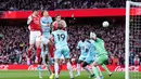 Tambahan kemenangan membuat Arsenal kukuh di puncak klasemen dengan 82 poin dari 37 pertandingan. Mereka kini unggul lima angka dari Manchester City yang belum memainkan laganya. (AP Photo/Kirsty Wigglesworth)