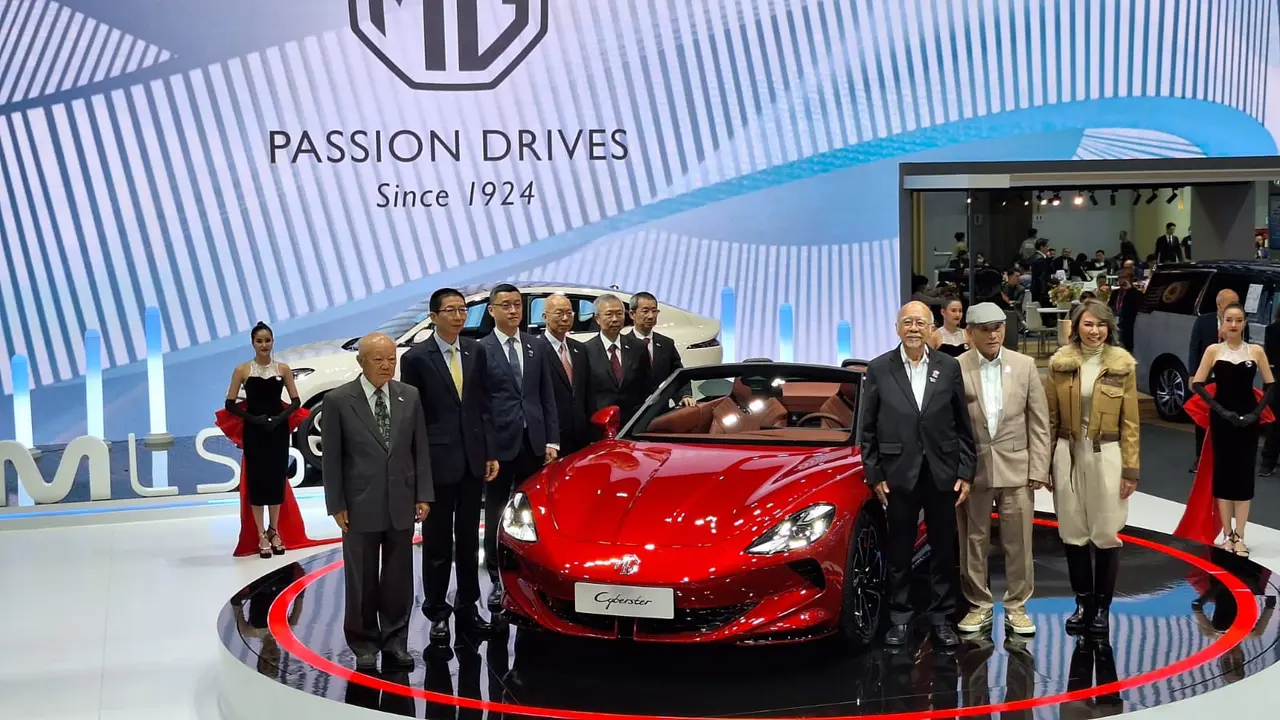 MG Luncurkan Cyberster di Motor Expo 2023 (Arief A/Liputan6.com)
