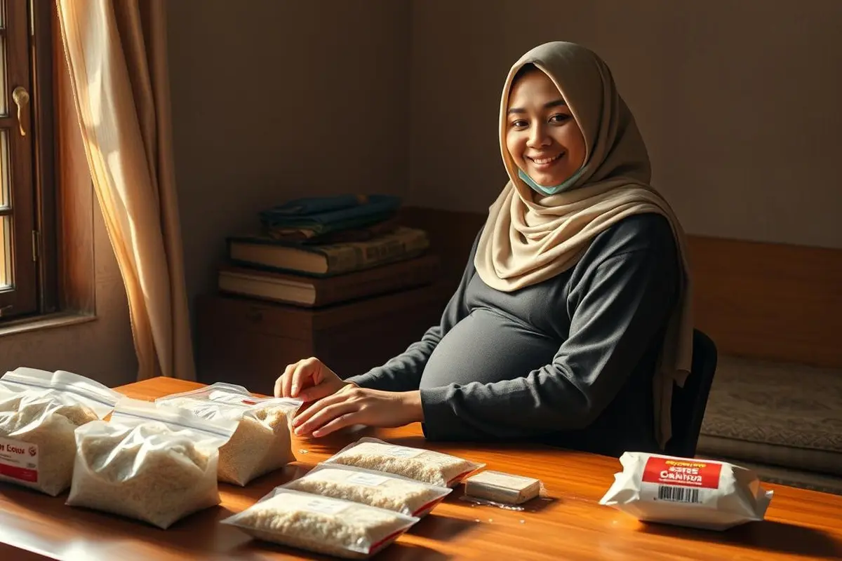 Cara membayar fidyah ibu hamil (Foto: AI)