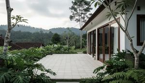 Teras Tanpa Furnitur Cocok untuk Rumah Kecil/ Ilustrasi AI