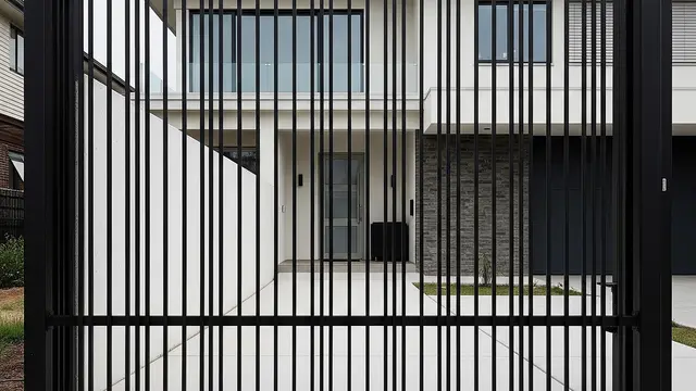 Model Pagar Rumah Minimalis Vertikal Memberi Kesan Rumah Lebih Tinggi (AI)