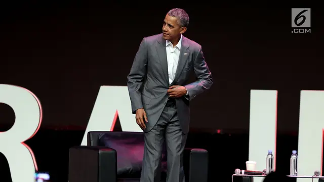 Kenakan Setelan Jas, ini Gaya Obama saat Kongres Diaspora Indonesia