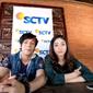 Naufal Samudra dan Dannia Salsabilla saat konferensi pers sinetron Garis Cinta SCTV (Foto: Instagram @sctv)