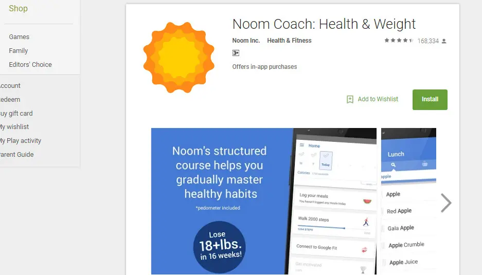 Noom Coach, aplikasi yang membantu pengguna untuk terbiasa hidup sehat (Sumber: Google Play Store)
