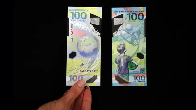 Rusia Terbitkan Uang Kertas Piala Dunia 2018