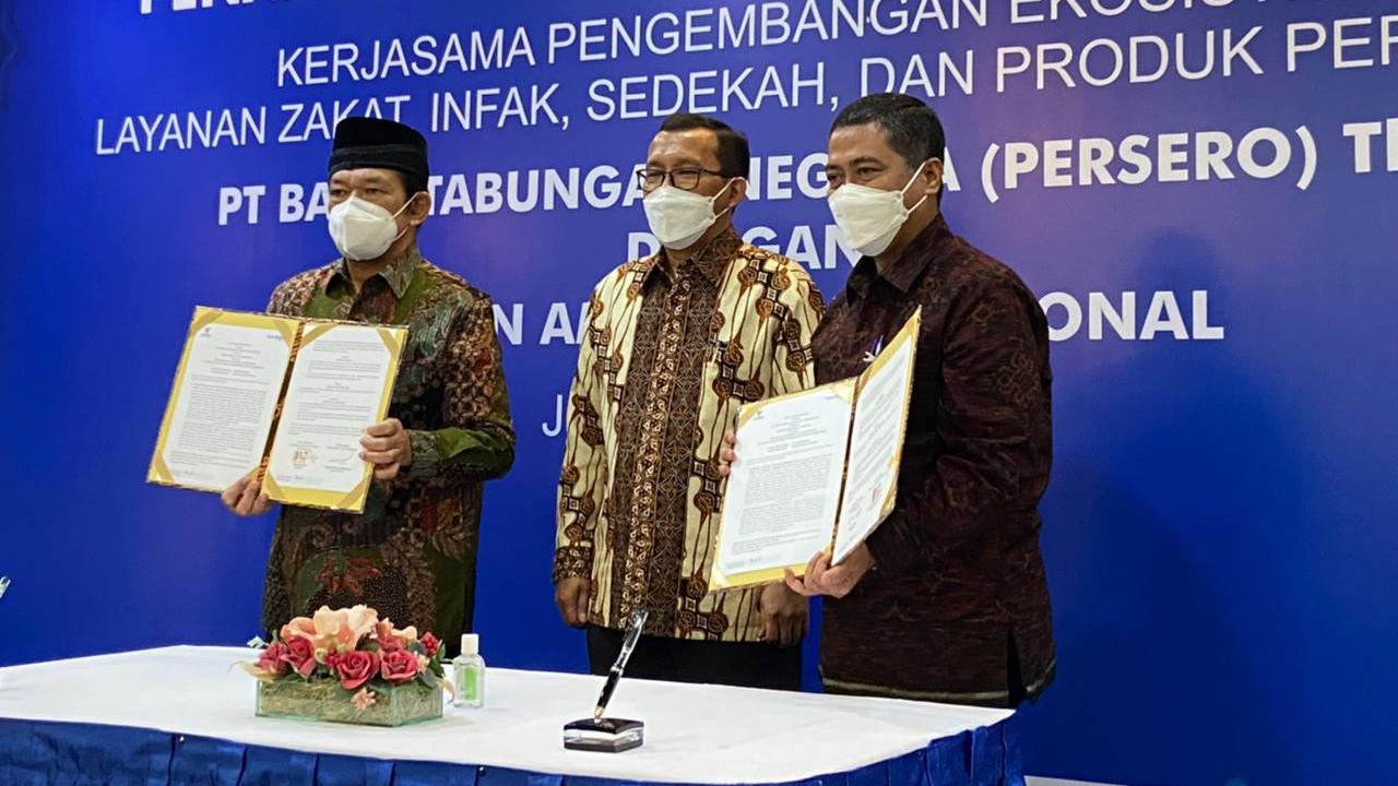 BTN Syariah menggandeng Badan Amil Zakat Nasional (BAZNAS) untuk mengembangkan ekosistem layanan zakat, infak, dan sedekah