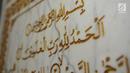 Koleksi mushaf Alquran yang tertulis di batu marmer dipamerkan di Museum Bayt Al-Quran, Jakarta, Minggu (19/5/2019). Bayt Al-Quran menyimpan lebih dari 60 mushaf Alquran kuno yang berasal dari berbagai daerah di Nusantara. (merdeka.com/Iqbal Nugroho)