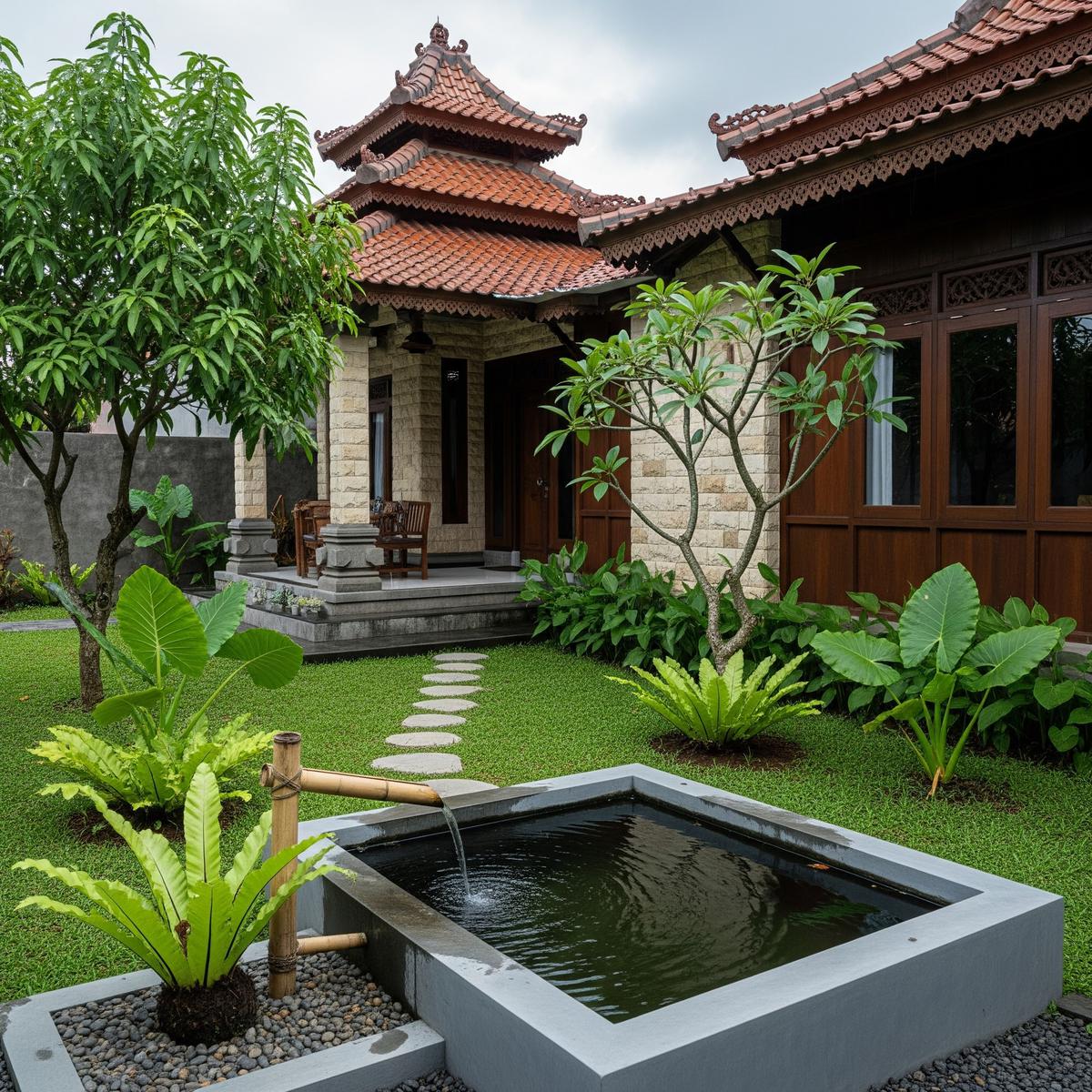 9 Desain Taman dengan Resapan Air Hujan yang Estetik
