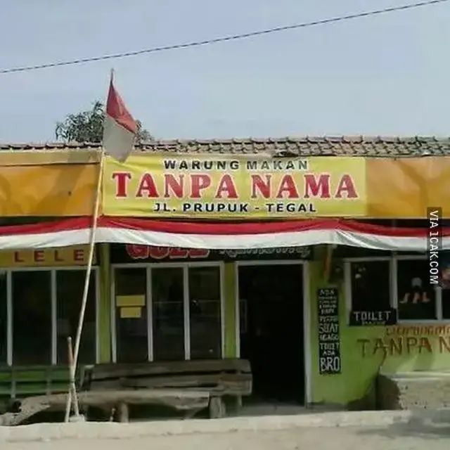 6 Nama Warung Seperti Enggak Niat Ini Bikin Bertanya-Tanya,