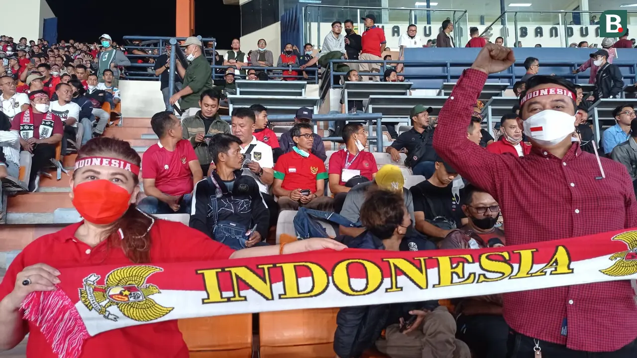 Suporter Timnas Indonesia Vs Bangladesh