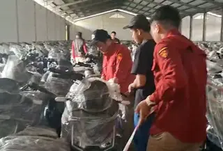 Selain di Bogor, lokasi gudang motor listrik BGN lainnya yang menjadi target berada di kawasan Daan Mogot, Jakarta Barat. (Foto: Istimewa)
