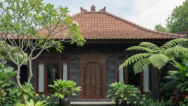 Rumah Kampung dengan Sentuhan Modern