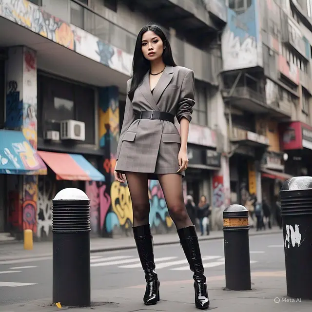 Mini Skirt & Oversized Blazer: Gaya 60-an Modern