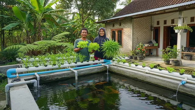 Cara Menanam Hidroponik di Atas Kolam Ikan