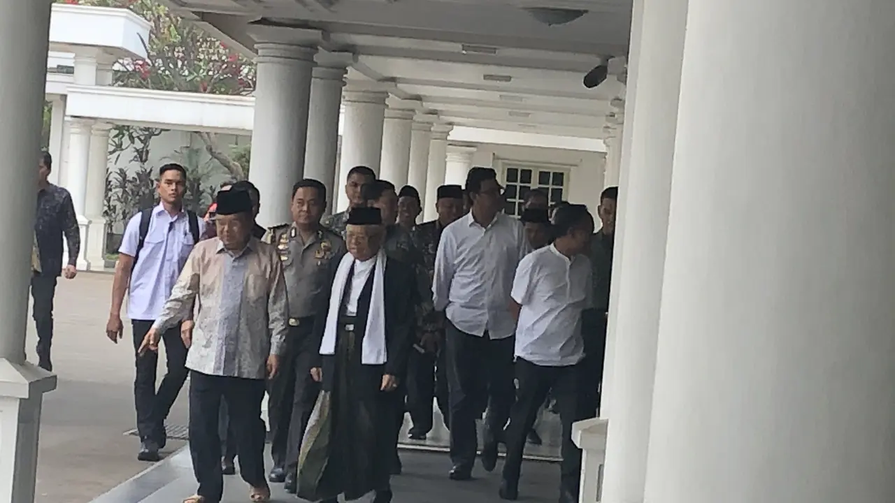 Wapres Jusuf Kalla dan Wakil Presiden terpilih Ma'ruf Amin