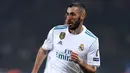 Hal tersebut yang membuat pemain gempal tersebut dikenal dengan pemain yang agamis. Karim Mustofa Benzema sudah meraih segalanya sebagi pesepak bola bersama Real Madrid. (AFP/Franck Fife)